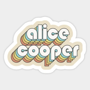 Retro Alice Cooper Sticker
